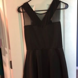 Mesh Front/Bow Back Dress